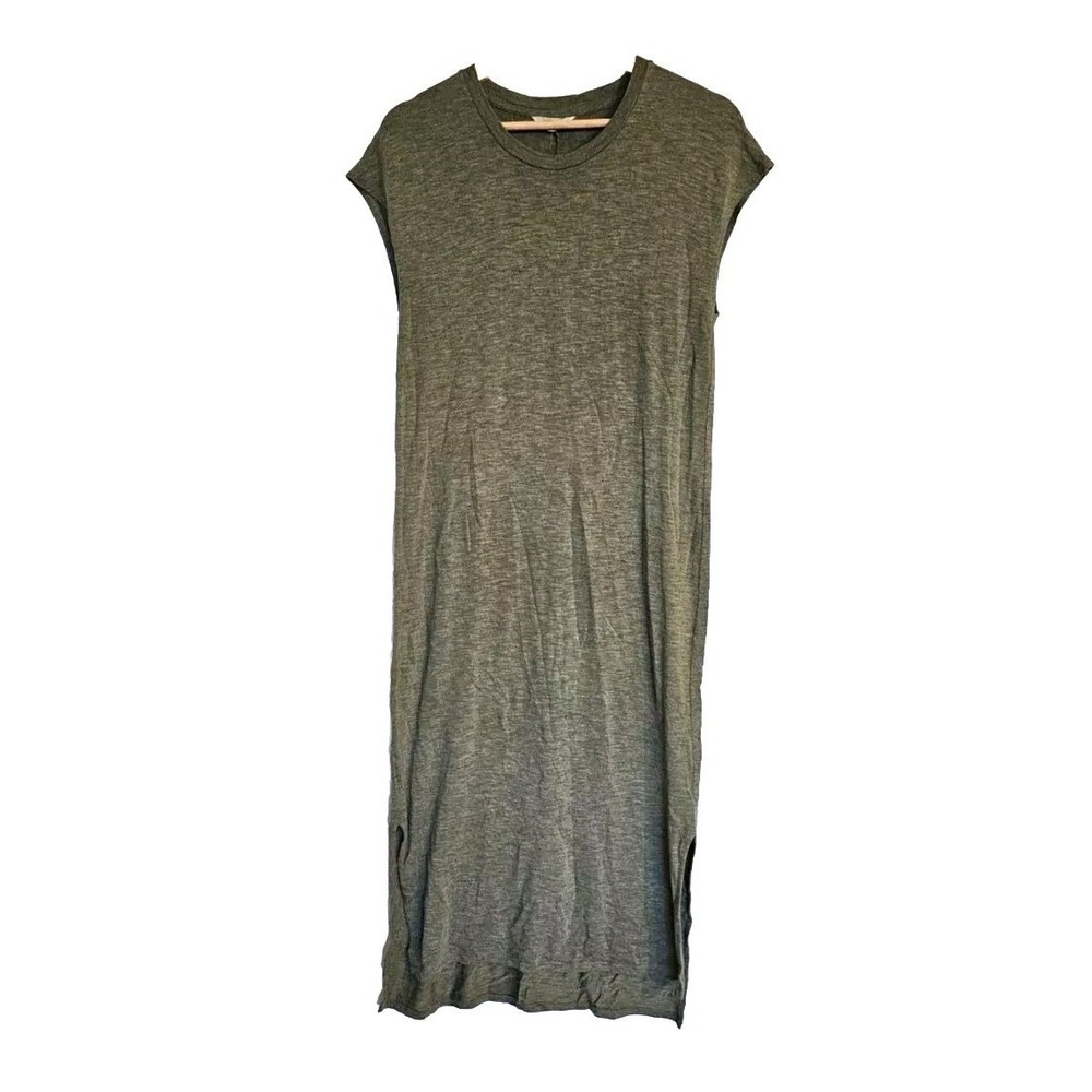 Madewell split hem Dress Size‎ Medium GreenT shirt dress